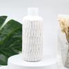 AeraVida Raindrops Inspired White Stained Mango Tree 10 Inches Wood Vase | Decorative Wood Vase for Flowers | Home Decor view 4
