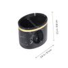 Cabilock 1pc Marble Pattern Toothpick Holder Lid Stylish Cotton Swab Storage Box for Home Decor Material for Kitchen and Bathroom Use view 2