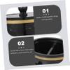 Cabilock 1pc Marble Pattern Toothpick Holder Lid Stylish Cotton Swab Storage Box for Home Decor Material for Kitchen and Bathroom Use view 4
