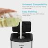 AIKE Automatic Soap Dispenser Commercial Wall Mounted Liquid Dispenser Polished Stainless Steel Finish 1100ml Large Capacity view 3