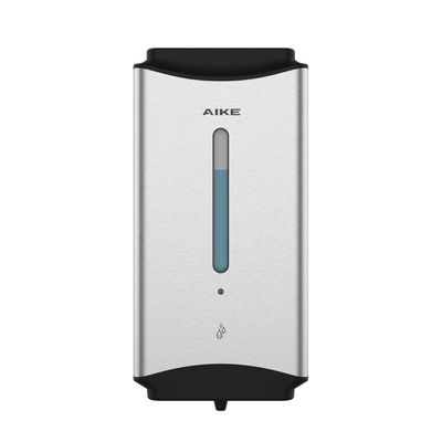 AIKE Automatic Soap Dispenser Commercial Wall Mounted Liquid Dispenser Brushed Stainless Steel Finish 1100ml Large Capacity