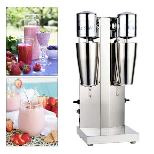 Dual Head Milkshake Soft Ice Cream Mixer Blender Cocktail Stainless Steel Mixer (11v)