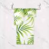 ALAZA Towel Bathroom Sets Tropical Green Palm Leaves on White Towel Set of 3 Soft Highly Absorbent Towels 1 Bath Towel 1 Hand Towel 1 Washcloth for Kitchen Beach Gym Spa Decorative view 2