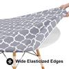 Smiry 45"-56" Round Fitted Tablecloth, Waterproof Plastic Table Cover view 3