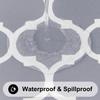 Smiry 45"-56" Round Fitted Tablecloth, Waterproof Plastic Table Cover view 4