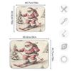 Nander Christmas Santa Claus With Gifts Red Background Dish Drying Mat for Kitchen Counter, Absorbent Reversible Dish Draining Mat,Rack Pad for Countertop, 18 x 24 Inches view 3