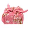 VALICLUD Bento Wrapping Cloth Cherry Flower Rabbit Printed Handkerchief Japanese Style Bento Lunch Bandana Cover Bag Decorative Table Cloth for Home Picnic Camping Outdoor Pink view 1