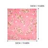 VALICLUD Bento Wrapping Cloth Cherry Flower Rabbit Printed Handkerchief Japanese Style Bento Lunch Bandana Cover Bag Decorative Table Cloth for Home Picnic Camping Outdoor Pink view 2