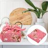 VALICLUD Bento Wrapping Cloth Cherry Flower Rabbit Printed Handkerchief Japanese Style Bento Lunch Bandana Cover Bag Decorative Table Cloth for Home Picnic Camping Outdoor Pink view 3