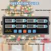 EVEDMOT Commercial 8 Channels Digital Kitchen Timer, Stainless Steel Calculagraph Timer with Loud Alarm for Restaurant, Clock Reminder on Multiple Events view 3