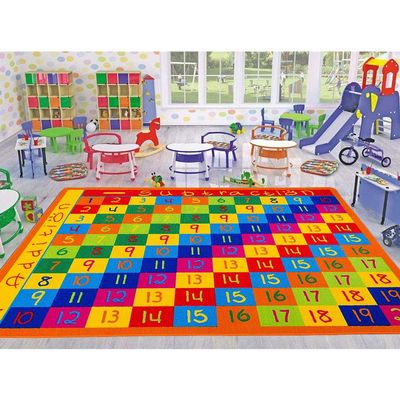 champion rugs Kids/Baby Room/Daycare/Classroom/Playroom Area Rug. Math. Numbers Chart. Addition. Subtraction. Educational. Non-Slip Gel Back. Learning Carpet (8 Feet X 10 Feet)