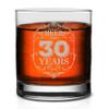 Veracco Cheers To 30 Years Whiskey Glass Funny Birthday Gift For Someone Who Loves Drinking Bachelor 30th Party Favors Thirty and Fabulous (Clear, Glass) view 1