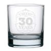 Veracco Cheers To 30 Years Whiskey Glass Funny Birthday Gift For Someone Who Loves Drinking Bachelor 30th Party Favors Thirty and Fabulous (Clear, Glass) view 2