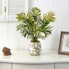 Nearly Natural 18in. Mini Areca Palm Artificial Plant in Floral Vase view 3