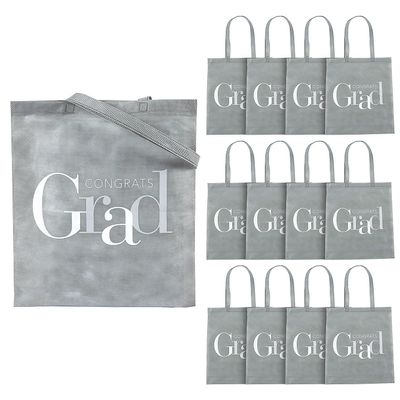 Fun Express GRAD LARGE TOTE BAG - Apparel Accessories - 12 Pieces