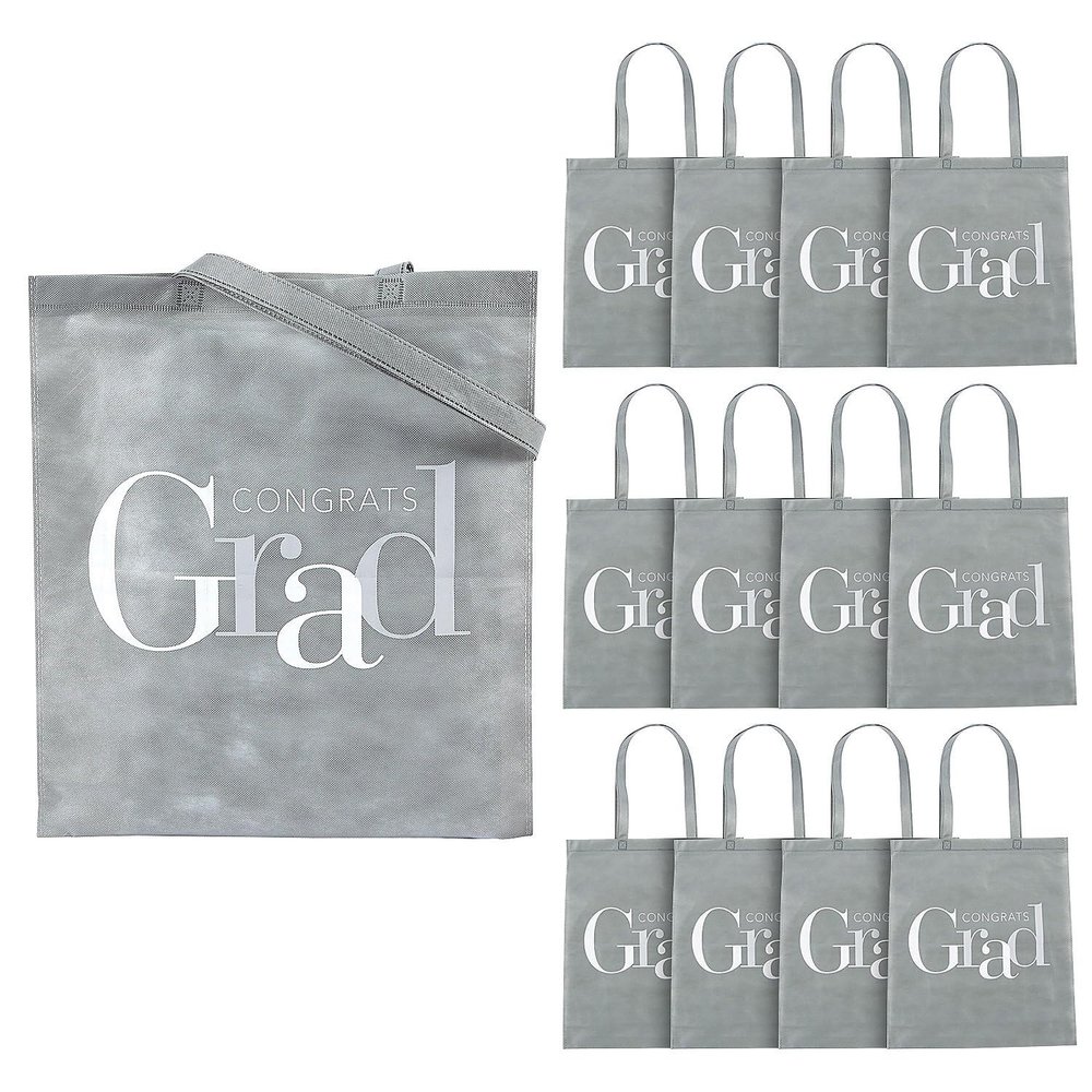 Fun Express GRAD LARGE TOTE BAG - Apparel Accessories - 12 Pieces