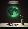 Glow in The Dark Moon Star Wall Stickers for Kids Room 2 PCS,Luminous 3D Self-Adhesive DIY Removable Wall Sticker Fluorescent for Boys and Girls Bedroom Nursery Decor and Living Room (Green Moon) view 4