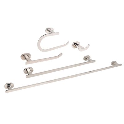 Dyconn Faucet Moscow Series Polished Nickel Bathroom Accessory Set (5pc Set)