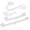 Dyconn Faucet Moscow Series Polished Nickel Bathroom Accessory Set (5pc Set) view 2