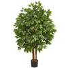 4ft. Super Deluxe Artificial Ficus Tree view 1
