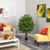 4ft. Super Deluxe Artificial Ficus Tree view 3