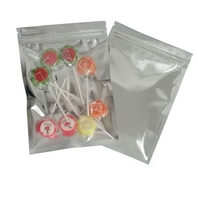 100 Pack Mylar Bags - 4.7x7.9 Inch Packing Pouch Bags Resealable Clear Zip Lock Food Storage Bags, Food Safe Plastic Aluminum Material - Silver