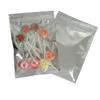 100 Pack Mylar Bags - 4.7x7.9 Inch Packing Pouch Bags Resealable Clear Zip Lock Food Storage Bags, Food Safe Plastic Aluminum Material - Silver view 1