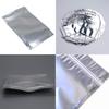 100 Pack Mylar Bags - 4.7x7.9 Inch Packing Pouch Bags Resealable Clear Zip Lock Food Storage Bags, Food Safe Plastic Aluminum Material - Silver view 2