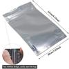 100 Pack Mylar Bags - 4.7x7.9 Inch Packing Pouch Bags Resealable Clear Zip Lock Food Storage Bags, Food Safe Plastic Aluminum Material - Silver view 3