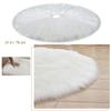 31Inch Christmas Tree Skirt Plush Tree Ornaments Xmas Holiday Tree Decoration for Christmas Home Party Decor view 2