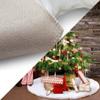31Inch Christmas Tree Skirt Plush Tree Ornaments Xmas Holiday Tree Decoration for Christmas Home Party Decor view 4