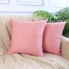4-Pack 100% Cotton Comfortable Solid Decorative Throw Pillow Case,Thmyo Square Cushion Cover Pillowcase Sublimation Blank Pillow Covers DIY Throw Pillowcase for Sofa(26x26 inch/ 66x66cm, Pink 2) view 2