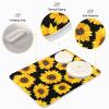 Blueangle Microfiber Dish Drying Mat for Kitchen Counter-top, Sunflower Pattern Dry Pad for Dishes, Flatware, Dinnerware, Serveware, Plate, Machine Wash (18" x 24") view 4