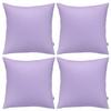 4-Pack 100% Cotton Comfortable Solid Decorative Throw Pillow Case,Thmyo Square Cushion Cover Pillowcase Sublimation Blank Pillow Covers DIY Throw Pillowcase for Sofa (26x26 inch/ 66x66cm,Light Purple) view 1