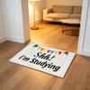 Funny Welcome Doormat Shh I'm Reading, Do Not Disturb Door Mat for Front Door Outside Entrance view 3