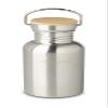 Echtwerk Practical drinking bottle made of stainless steel with bamboo lid, 500 ml view 1