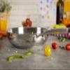 Kuhn Rikon Allround Uncoated Frying Pan, 28cm. 18/10 Stainless Steel. Suitable for All Hobs (Including Induction). Fully Welded Induction Base & Riveted Stay-Cool Handle. Oven Safe & Dishwasher Proof view 4