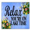Sobzy Lake Door Mat Outdoor, Relax You're on Lake Time Doormat for Front Door Indoor Entrance Porch, Nautical Welcome Mats view 1