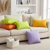 4-Pack 100% Cotton Comfortable Solid Decorative Throw Pillow Case,Thmyo Square Cushion Cover Pillowcase Sublimation Blank Pillow Covers DIY Throw Pillowcase for Sofa Couch(26x26 inch/ 66x66cm,Beige) view 3