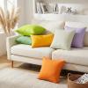 4-Pack 100% Cotton Comfortable Solid Decorative Throw Pillow Case,Thmyo Square Cushion Cover Pillowcase Sublimation Blank Pillow Covers DIY Throw Pillowcase for Sofa Couch(26x26 inch/ 66x66cm,Beige) view 4
