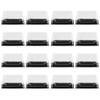 Hemoton 100pcs Square Containers Lids Plastic Egg-yolk Puff Holder Moon Cake Box Cake Containers Lids view 4