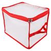 TITA-DONG Christmas Ornament Storage Container,Transparent Christmas Ball Ornament Storage Box with handles and Dual Zipper,for Storage Halloween/Thanksgiving/Xmas Ornament view 1