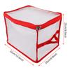 TITA-DONG Christmas Ornament Storage Container,Transparent Christmas Ball Ornament Storage Box with handles and Dual Zipper,for Storage Halloween/Thanksgiving/Xmas Ornament view 2