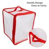 TITA-DONG Christmas Ornament Storage Container,Transparent Christmas Ball Ornament Storage Box with handles and Dual Zipper,for Storage Halloween/Thanksgiving/Xmas Ornament view 3