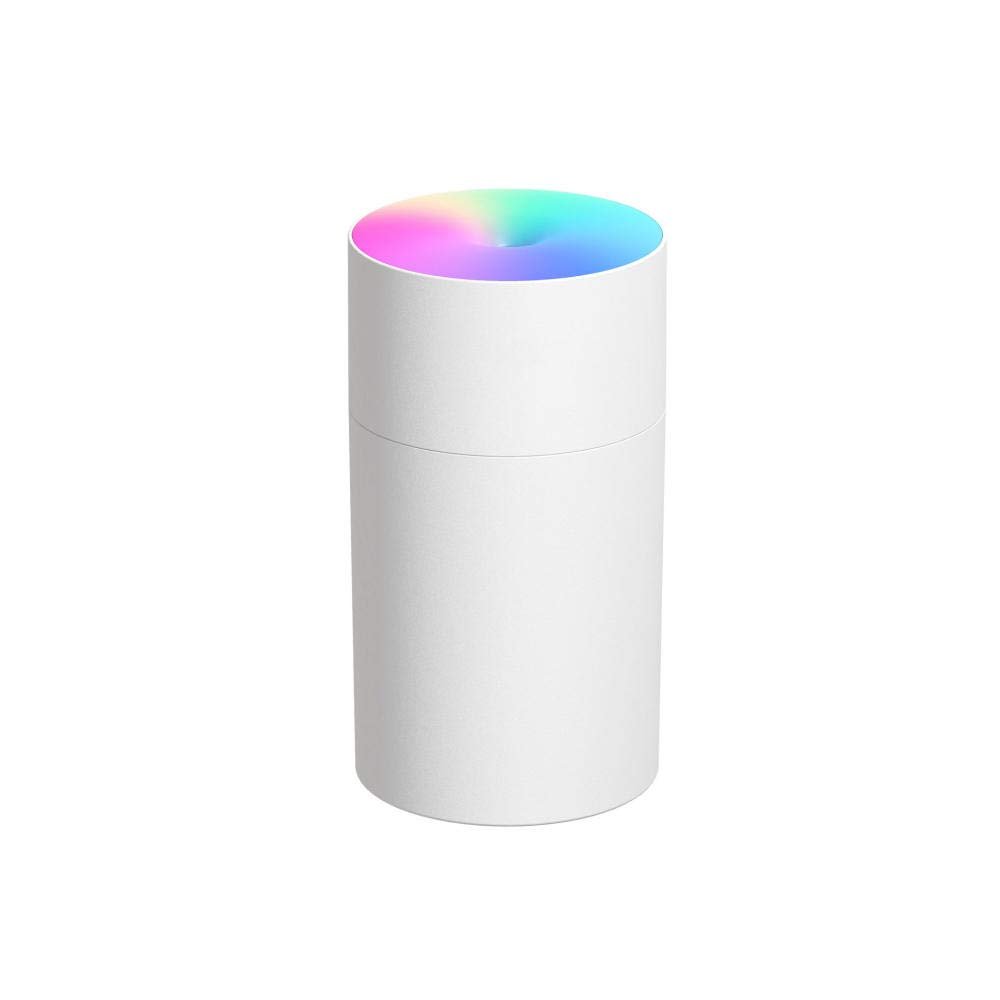 For Bedroom Home Mist Humidifiers For Car Usb Humidifier Colorful Night Light Office Home Air Humidifier-White