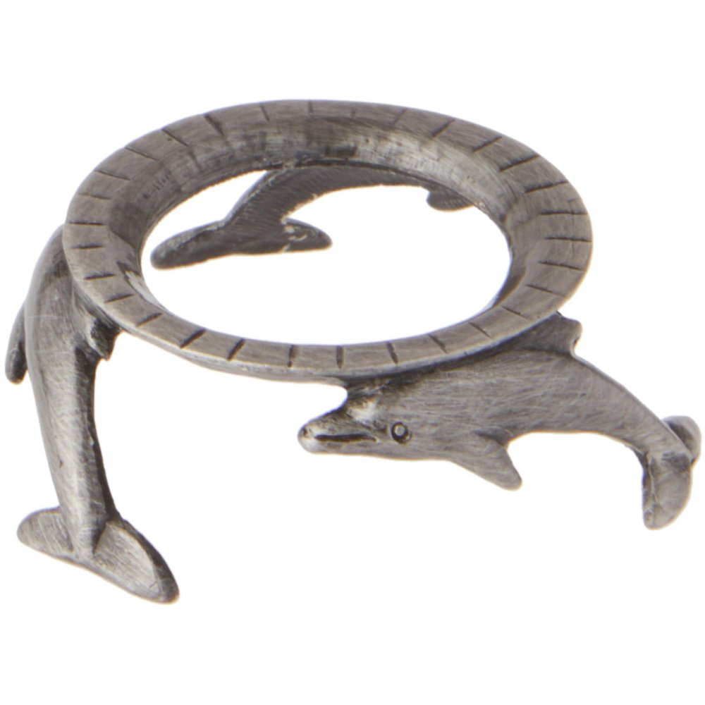 Bard's Pewter Egg Stand/Holder, Dolphins, 0.875" Diameter (Fits Hen Sized Eggs), Pack of 12