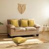 4-Pack 100% Cotton Comfortable Solid Decorative Throw Pillow Case,Thmyo Square Cushion Cover Pillowcase Sublimation Blank Pillow Covers DIY Throw Pillowcase for Sofa(26x26inch/66x66cm,Mustard Yellow) view 2