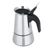 100ml Stovetop Espresso Maker, Stainless Steel Moka Pot Italian Coffee Maker for Home Camping Travel view 2