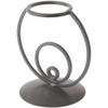 Bard's Dark Gray Wrought Iron Egg Stand/Holder, Circle Leg, 2.125" Diameter, Pack of 6 view 1