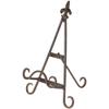 Bard's Antique Gold-toned Wrought Iron Easel, Fleur de Lis, 11" H x 7.75" W x 8.5" D (For 7.5" - 11.5" Plates), Pack of 6 view 1